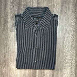 BCBGMaxAzria Modern Fit Long Sleeve Button Down Shirt - Large